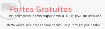 Portes gratuitos en compras superiores a 100€